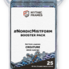 A pack of 25 Mythic Frames for Creature Magic: The Gathering cards featuring the NordicMistform design
