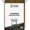 A pack of 25 Mythic Frames for Creature Magic: The Gathering cards featuring the Jhoiride design